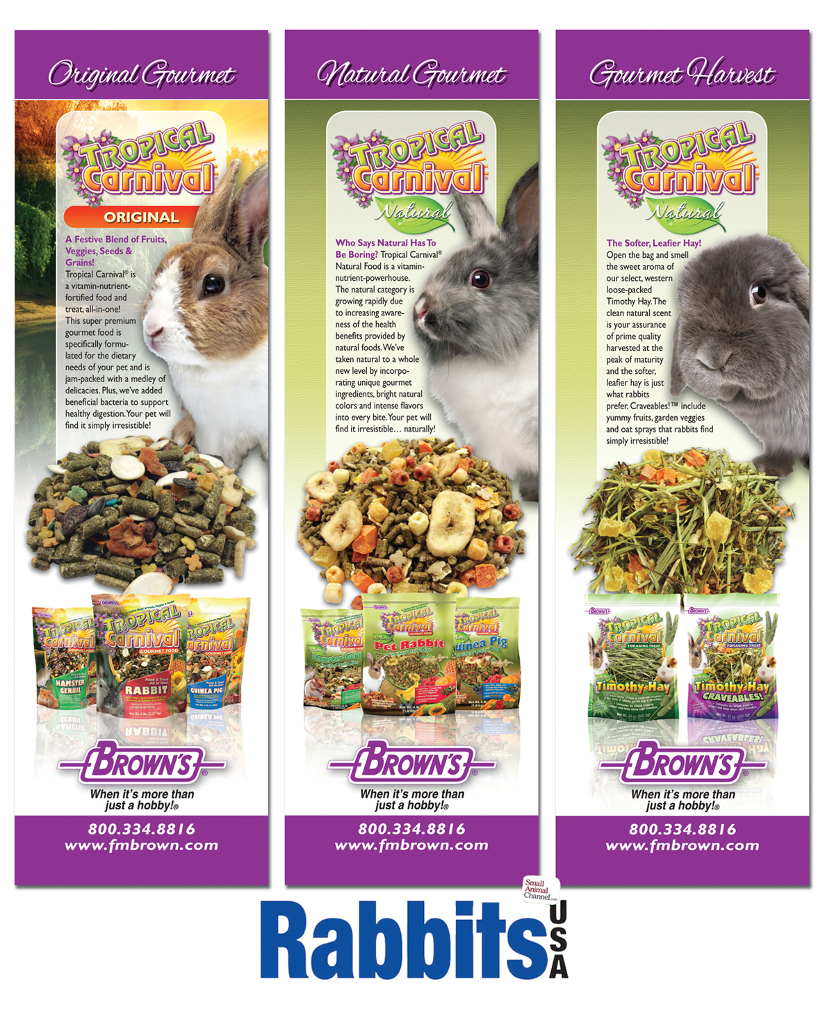 Rabbits Pet Food USA Ads 2015