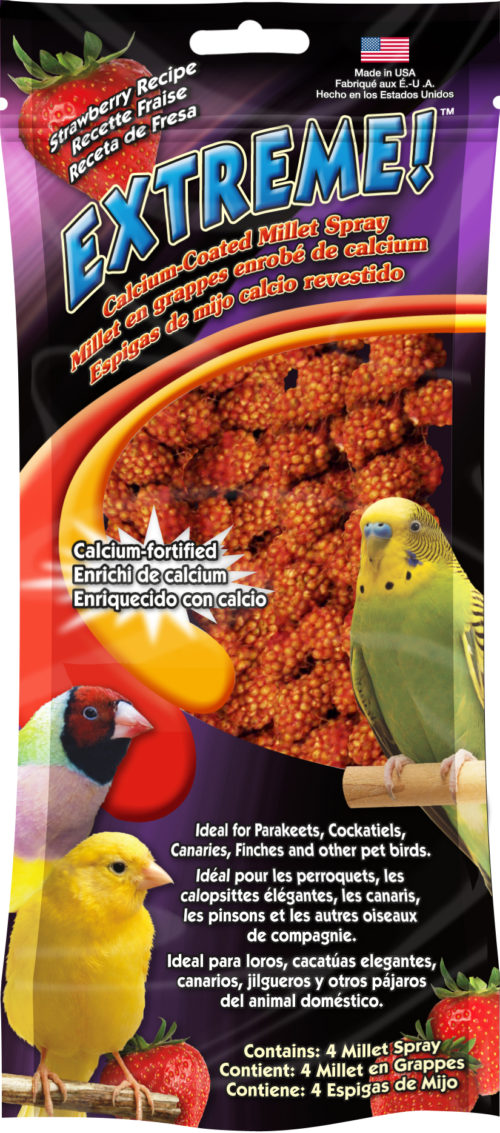 Extreme!™ Strawberry Flavored Calcium Coated Millet Spray-0