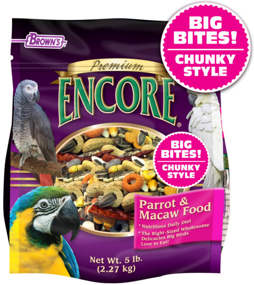 Encore® Premium Big Bites! Chunky Style Parrot & Macaw Food-0