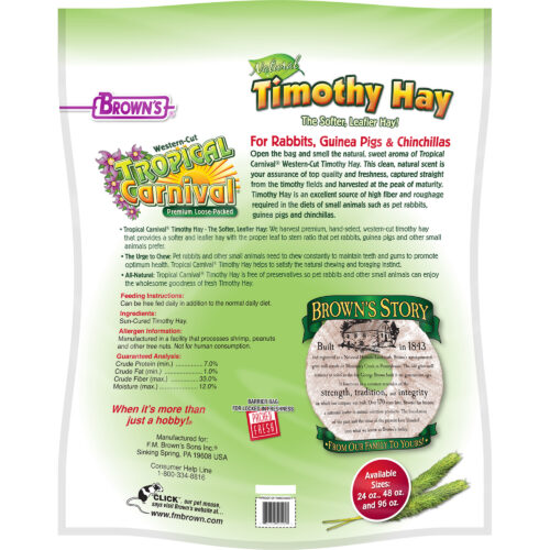 Tropical Carnival Natural Timothy Hay
