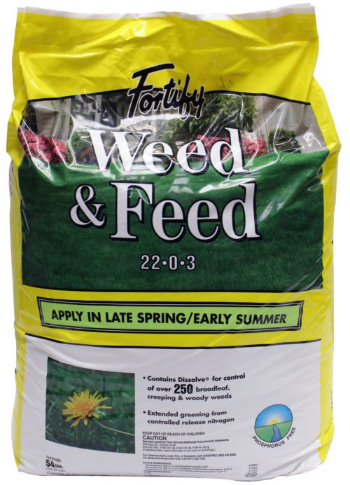 Fortify 22-0-3 Phosphorous Free Weed & Feed with Dissolve-0
