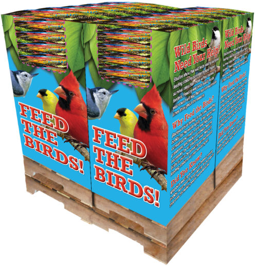 156 pc. - 7 lb. Bird Lover's Blend® Cardinal Buffet Quad Bin-0