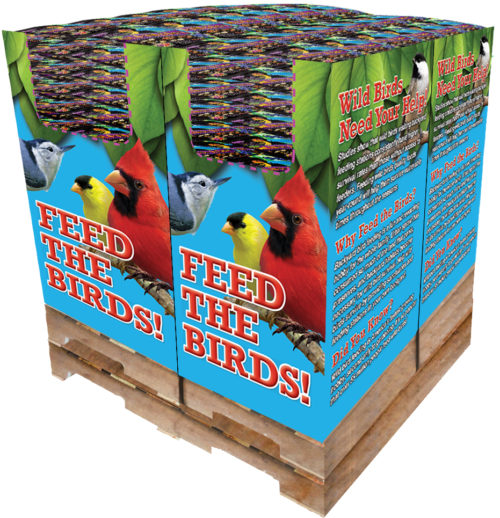 240 pc. - 5 lb. Bird Lover's Blend® Nut, Fruit & Berry Quad Bin-0