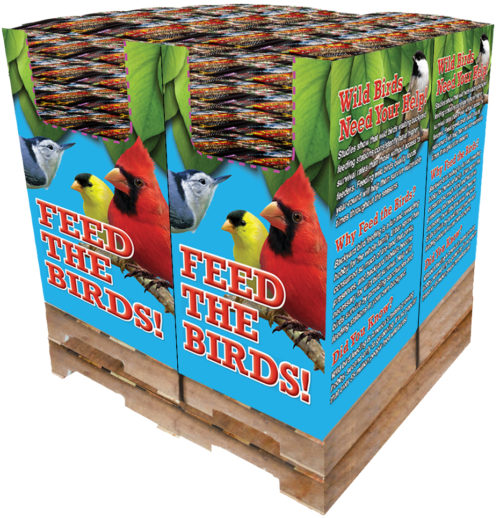240 pc. - 5 lb. Bird Lover's Blend® Hi-Energy Plus!™ with Mealworms Quad Bin-0