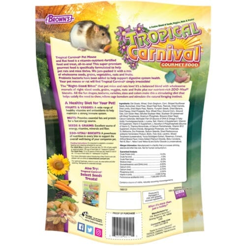 Tropical Carnival® Gourmet Pet Mouse & Rat Food