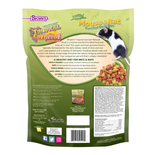 Tropical Carnival® Natural Pet Mouse & Rat Fortified Daily Diet