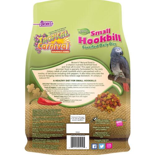 Tropical Carnival® Natural Small Hookbill Fortified Daily Diet
