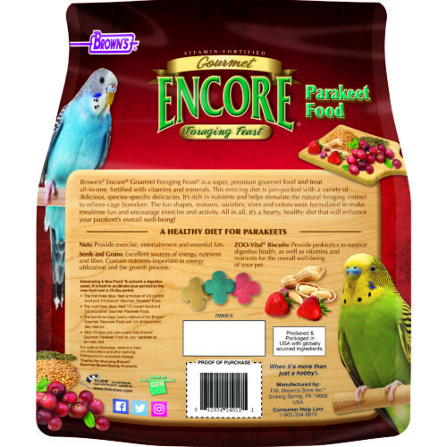 Encore® Gourmet Foraging Feast® Parakeet Food