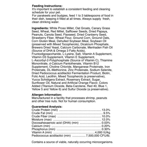 Encore® Gourmet Foraging Feast® Parakeet Food