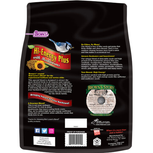Bird Lover’s Blend® Hi-Energy Plus™ with Mealworms