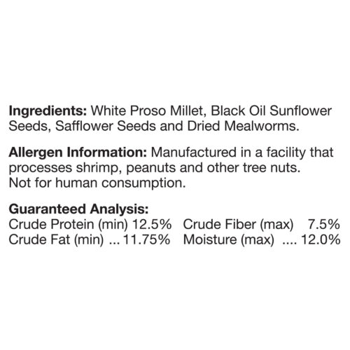 Bird Lover’s Blend® Hi-Energy Plus™ with Mealworms