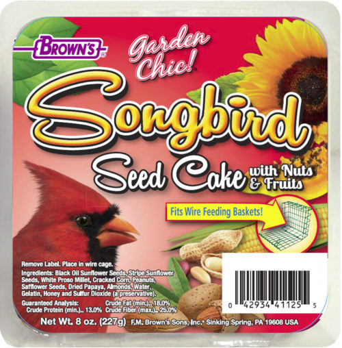 Garden Chic!® Cardinal Songbird Seed Cake
