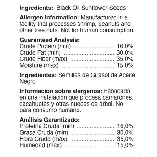 Song Blend® Dark Oil Sunflower Seeds