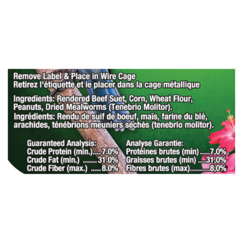 Garden Chic!® Hi-Energy™ Plus Suet with Mealworms