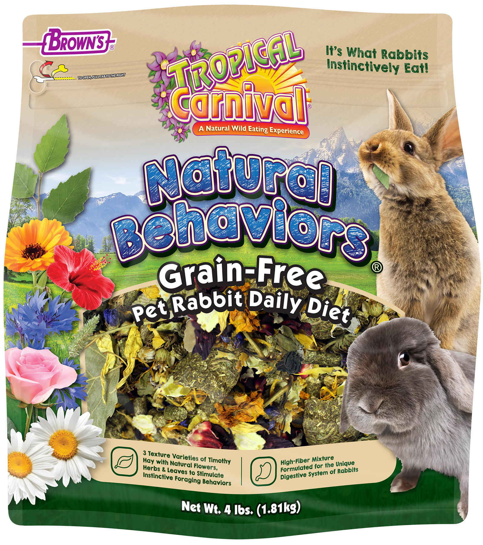 High fibre rabbit best sale food