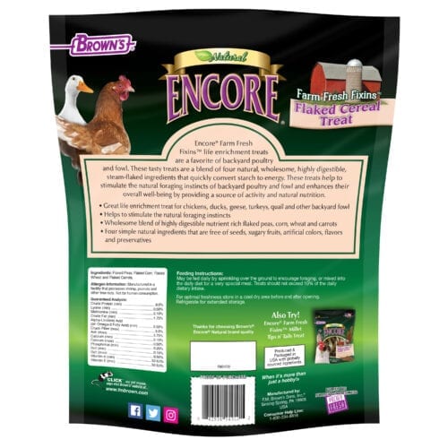 Encore® Natural Farm Fresh Fixins™ Flaked Cereal Chicken Treat