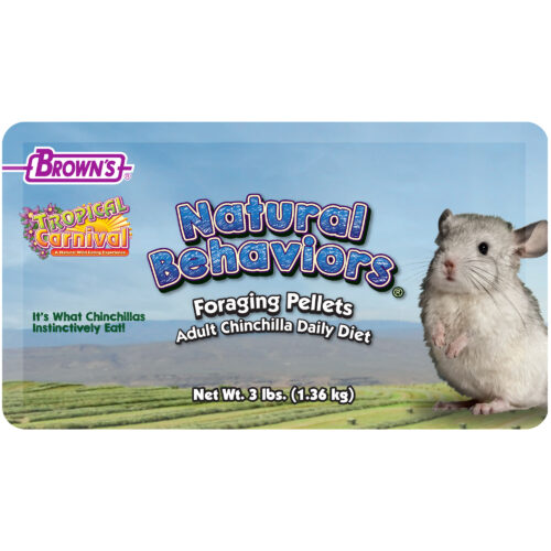 Tropical Carnival® Natural Behaviors Foraging Pellets Adult Chinchilla Daily Diet 3 lb.